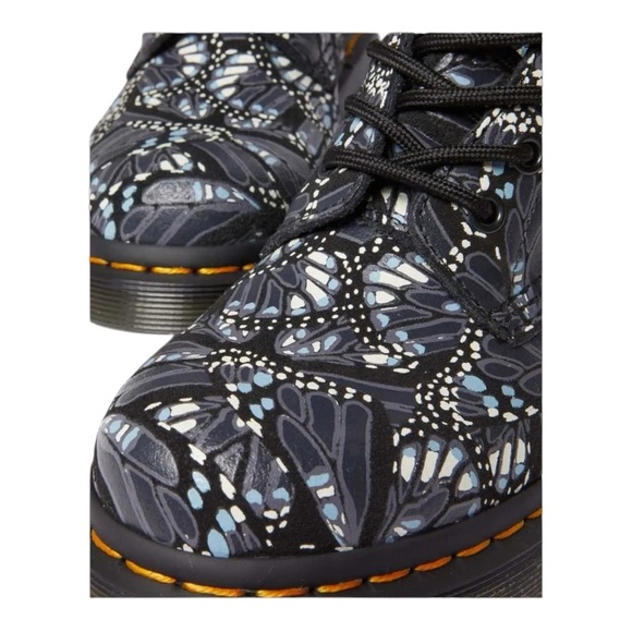 Dr. Martens Black Butterfly Print Women's Boots - Picture 4 of 8